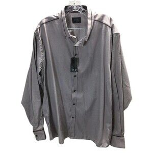 Enzo Shirt Men's Size XXL US Gray Slim Fit Nucci Couture 100% Cotton NEW W/ TAGS